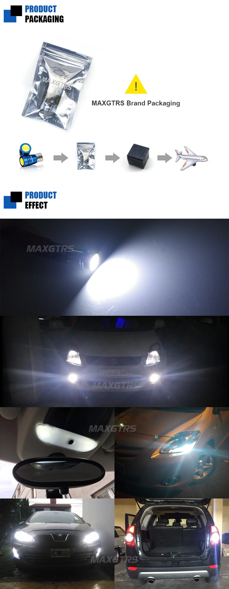 MAXGTRS высокое Мощность T10 w5w светодиодные лампы 12V ксенон теплый белый 4300 К автомобильный светильник лампы Интерьер светильник с can-bus Ошибка Предупреждение Одежда высшего качества