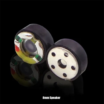 

1 Piece 8mm Loudspeakers For Earphone Repair Speaker Unit Copper Ring Bass Horn Earphone DIY Parts High Quality Driver Unit