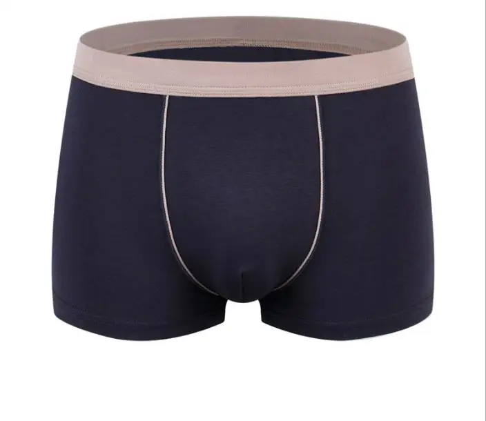 

DEWVKV 2019 Mens Underwear Boxer Man Big Short Breathable Solid Flexible Colorful Shorts Boxer Pure Color Male Underpants GBQ