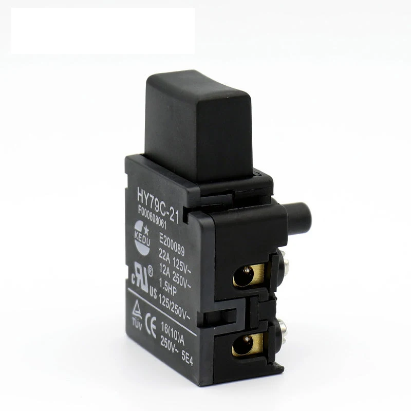 

2pcs KEDU HY79C-21 16A 125/250V Industrial Self-locking Toggle Switch Power On Off Switches for Trigger Drill Saw Hammer Grinder