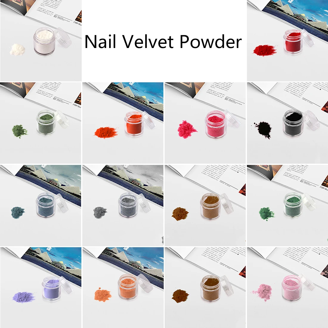 10g غامض يتدفقون الملونة الغبار ل مانيكير DIY مسمار الفن نصائح عيد الميلاد الديكور 14 الألوان المخملية بودرة لامعة للأظافر 10g غامض يتدفقون الملونة الغبار ل مانيكير DIY مسمار الفن نصائح عيد الميلاد الديكور 14 الألوان المخملية بودرة لامعة للأظافر