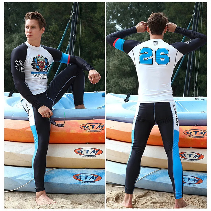 sabolay outdoor long sleeved wetsuit for surfing swimming male diving