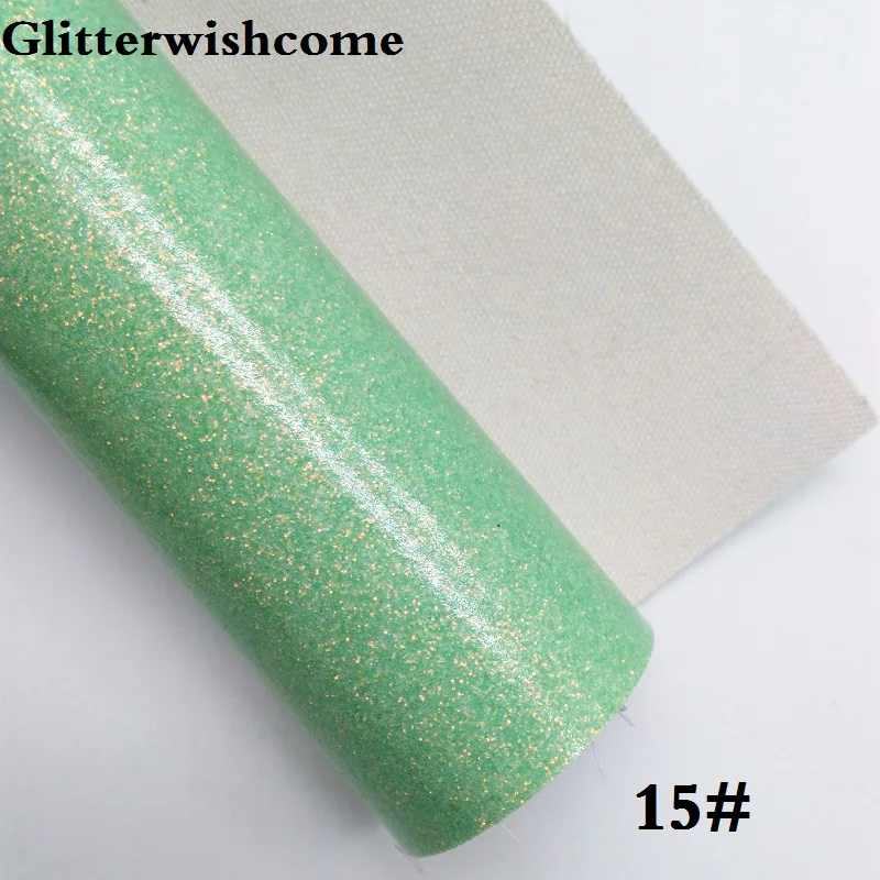 Glitterwishcome 21X29 см A4 размер винил для бантов гладкая блестящая кожа Fabirc искусственная кожа листы для бантов, GM200A - Цвет: 15