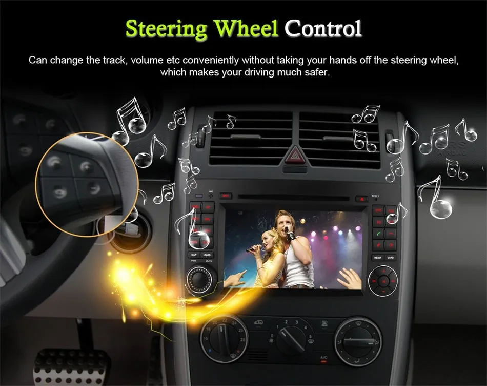 Perfect 4G WIFI Android 6 Car DVD Multimedia Player Radio GPS Glonass For Benz B200 B150 B170 A180 A160 W906 W209 W311 W315 W318 Vito 12