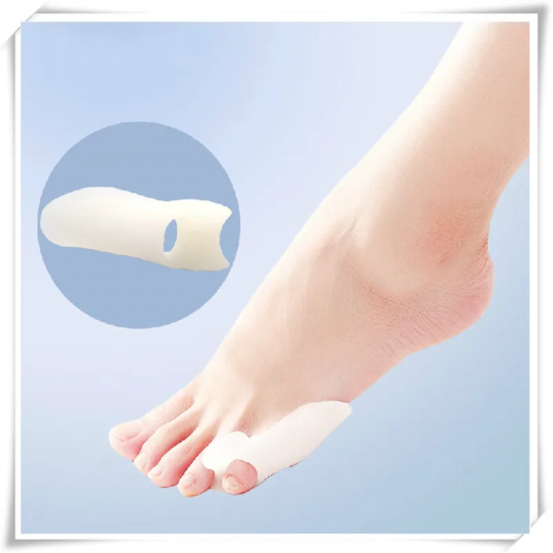 2pcs/pair Silicone Little Toe Separator Orthopedic Supplies Hallux Valgus Corrector Bone Bunion Orthotics Massage Foot Care #993