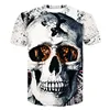 Casual 3D Skull T Shirt
