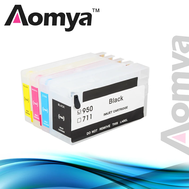 

Aomya Cartridge compatible For HP 711 Refillable Ink Cartridge For HP711 DesignJet T520 T120 For HP T120 T520 Printer With Chip