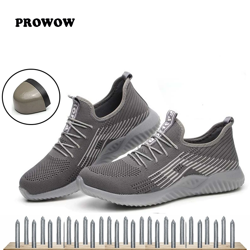 

Steel head mesh men's safety shoes, lightweight and breathable men's work shoes, non-slip wearable men's Summer work sandals