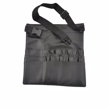 

Professional Cosmetic Makeup Brush PVC Apron Bag Artist Belt Strap Portable Make up Bag Holder (Brushes not included)