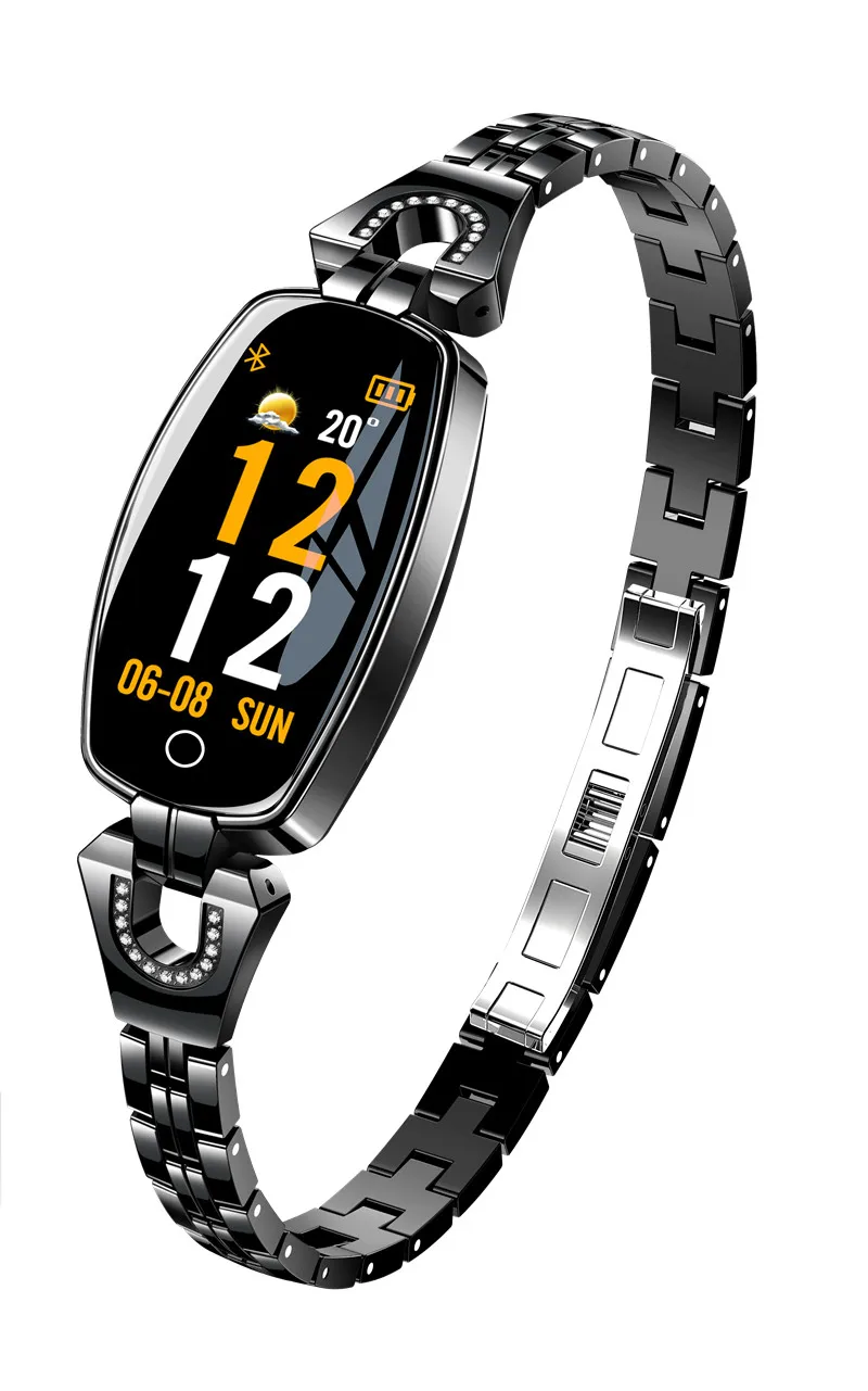 

GEIJIAN H8 smart watch female 2019 waterproof Bluetooth heart rate monitor for Android IOS fitness smart watch
