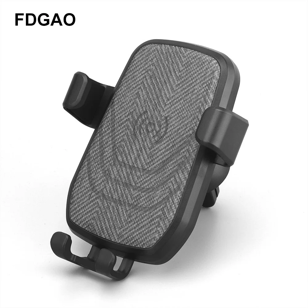 FDGAO QI Wireless Car Charger Air Vent Gravity Stand For iPhone X XS XR 8 Plus 10W Fast Charging USB Charger For Samsung S9 S8 FDGAO QI Wireless Car Charger Air Vent Gravity Stand For iPhone X XS XR 8 Plus 10W Fast Charging USB Charger For Samsung S9 S8