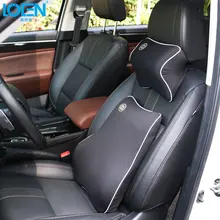 LOEN Авто поясничная поддержка офисное кресло, Автомобильное Сиденье Подголовник диванная подушка под спину пены памяти подголовник автомобиля и поясничная поддержка набор