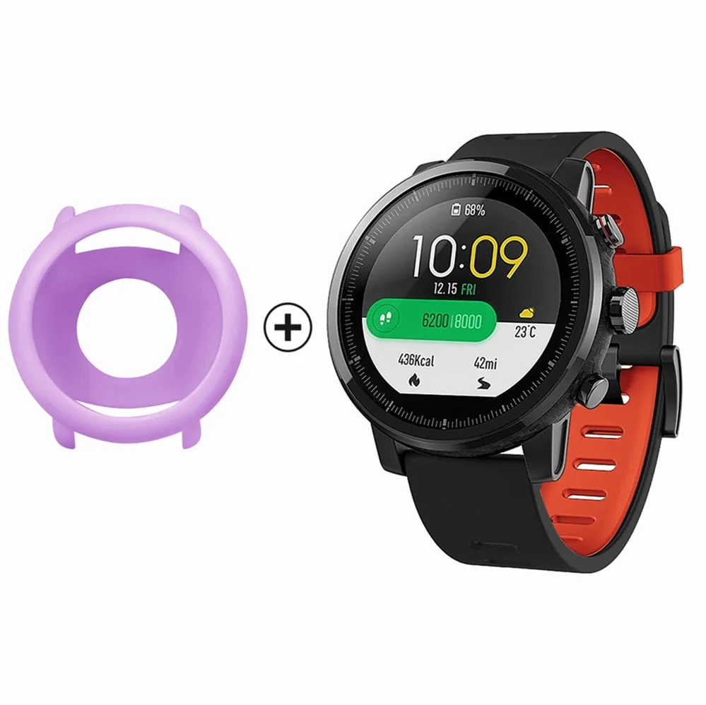 Pulseira для Amazfit Pace ремешок Correa для Xiaomi Amazfit Pace ремешок силиконовый спортивный ремешок для часов+ Мягкий ТПУ чехол Аксессуары - Цвет: Package 10