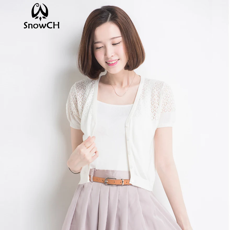 Knitted Cardigan sweaters women woolen blend sweater