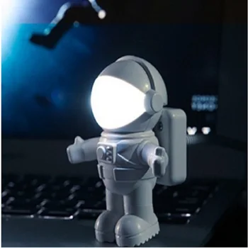 

Spaceman luminaria Flexible Astronaut Computer Laptop USB Port Night Light светильник