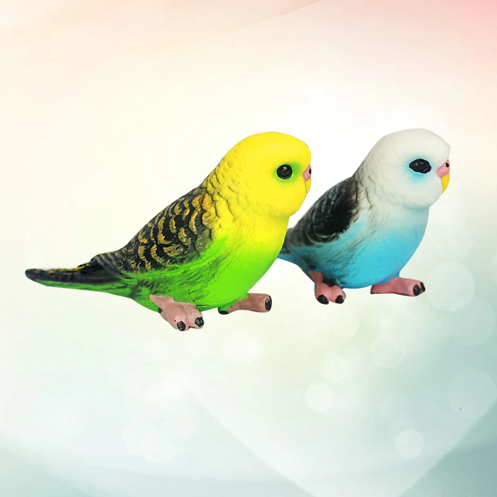 2 шт. Маленький попугай фигурка детская игрушка модель моделирование дикая птица Реалистичная коллекция ремесло подарок настольные украшения
