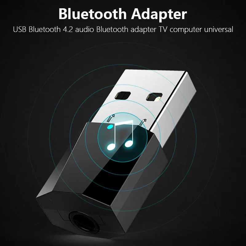 Bluetooth передатчик средство запуска Bluetooth беспроводной Bluetooth 4,2 передатчик стерео для MP3/MP4 Премиум ПК и DVD Интеллектуальный