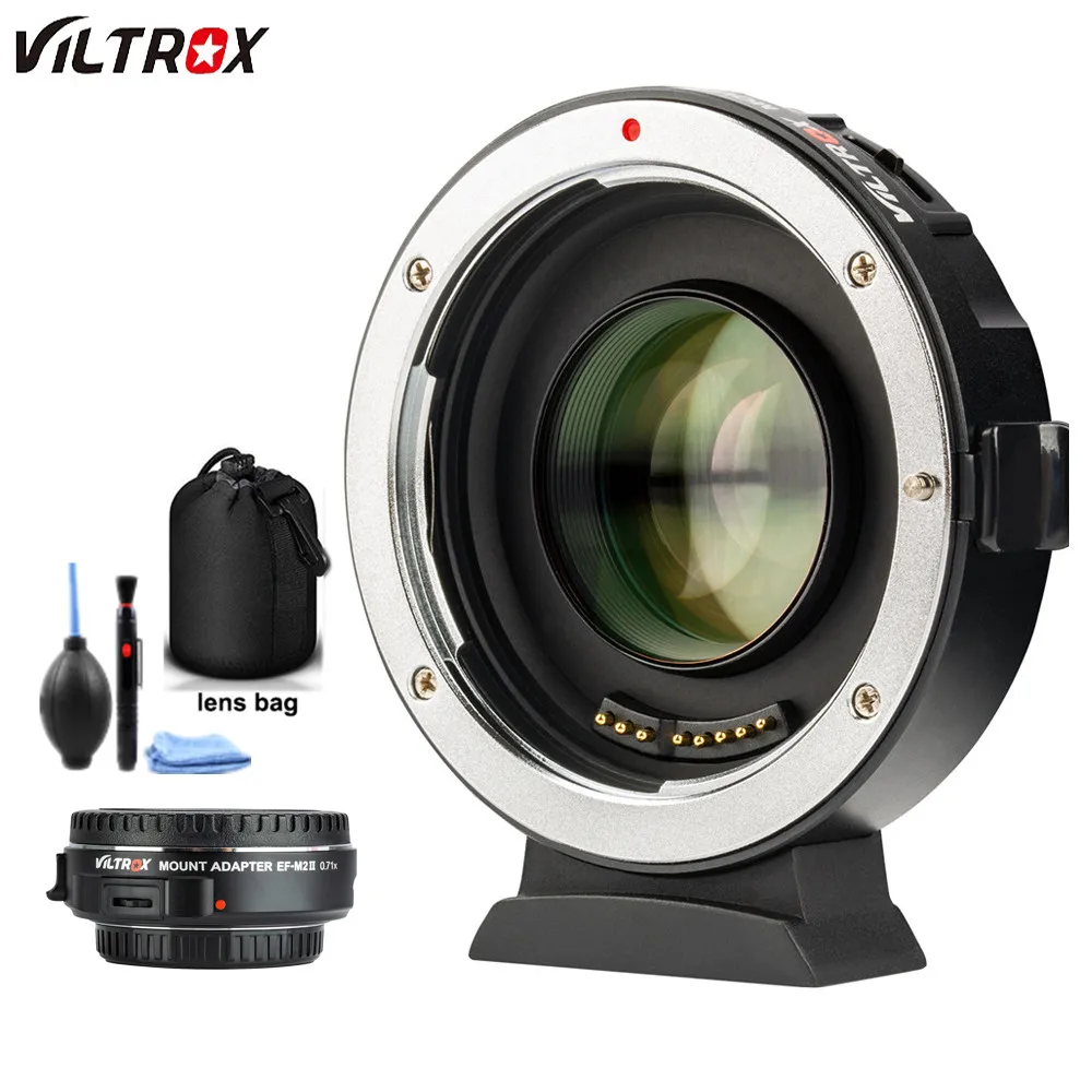 Viltrox EF M2 II AF Автофокус EXIF 0.71X уменьшить скорость усилитель объектива адаптер турбо