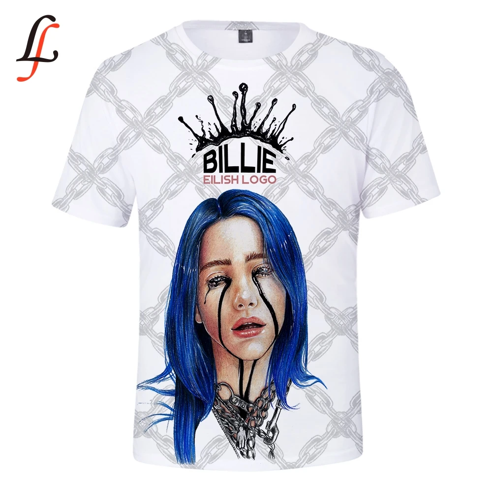 Modis Billie Eilish harajuku футболка с принтом повседневные женские мужские футболки
