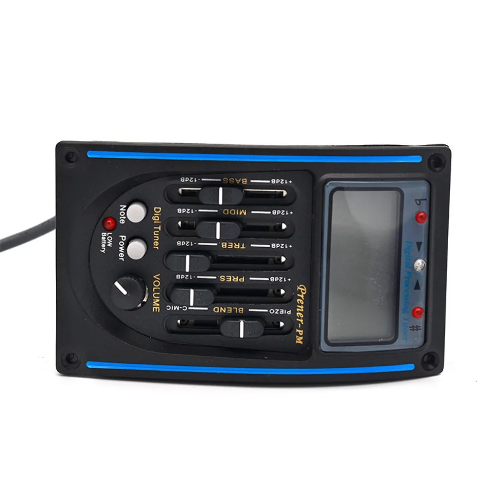 Усилитель для акустической гитары 5 полос ЖК тюнер + микрофон Hi Fi|lcd tuner|piezo pickuppreamp eq