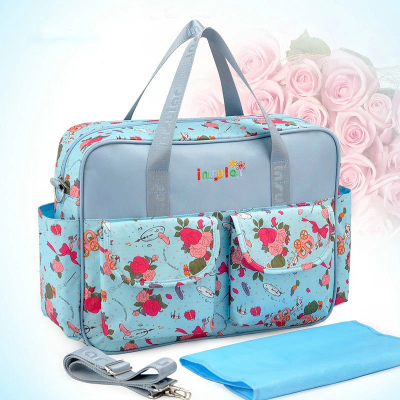 

Fashion Mummy Bags Nappy Backpacks Baby Nappy Floral Style Traveling Bag Waterproof Multifunctional Baby Diaper Bags Backpacks