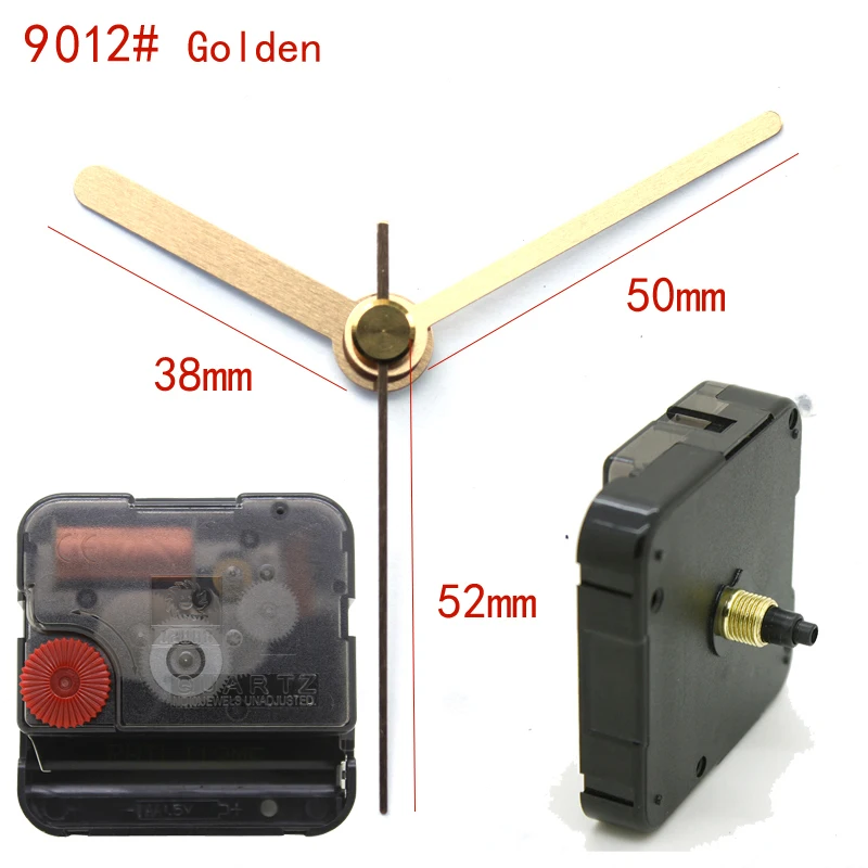 

12888 6mm screw length movement Sweep With 9012# Golden Clock Hand Clock Accessory Quartz Movement Plastic DIY Clock Kits