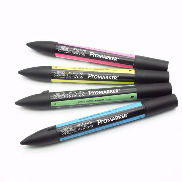 Winsor & Newton Promarker Twin Tip Graphic Marker Pens 172 Full Colors -  Paint Brushes - AliExpress