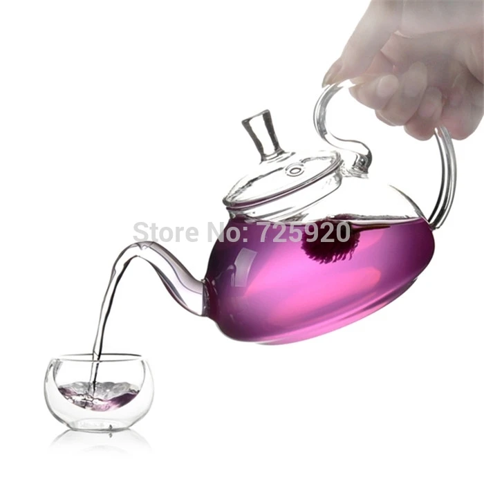 7 шт./компл. высокое качество термостойкие стекло чай горшок 1 шт.+ 6 двойной слои чашки JO 1055