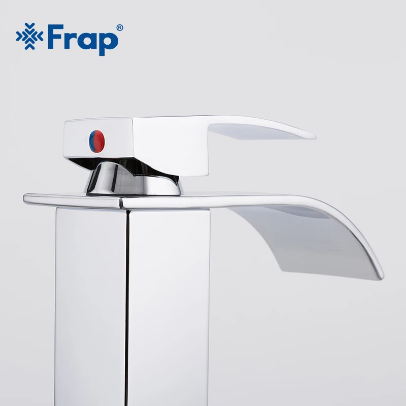 Preise Frap Heißer Verkauf Becken Eitelkeit Waschbecken Wasserhahn Einzigen Handgriff Wasserfall Bad Mixer Deck Montiert Hot   Cold Wasser Waschbecken Wasserhahn y10148