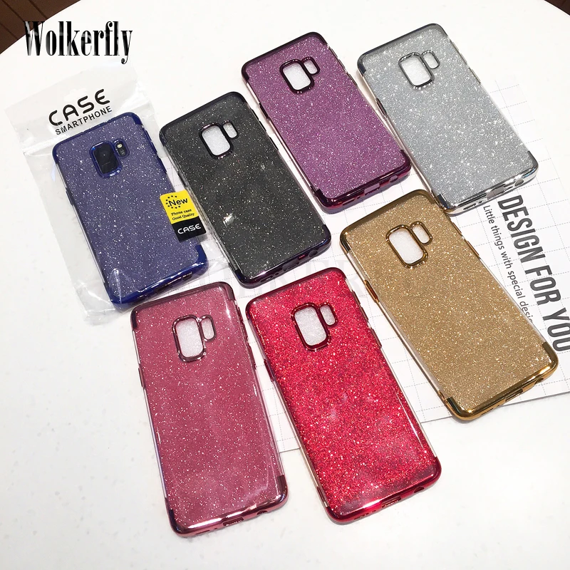 

Soft TPU for Samsung Galaxy A10 A30 A50 A70 M20 S10 Plus S10e X S8 S9 A8 A6 A7 J4 J6 J8 2018 J3 J5 J7 2017 Bling Glitter Case