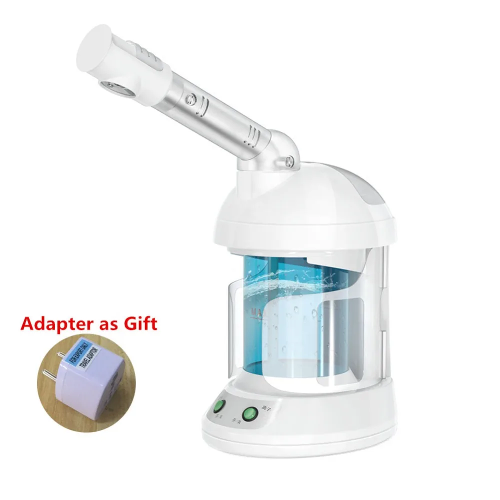 

Electric Mist Face Steamer Humidifier Ozone Sterilization Ionic Aromatherapy Atomization Spray Moisturizing Skin CN Plug Adapter