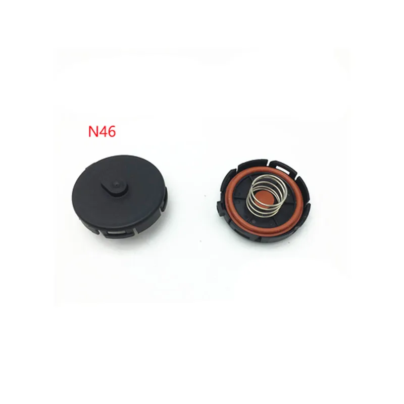 Автомобильный клапанной крышки Ремкомплект N46 N20 E60 520 N52 N55 N62 E53 N12 N16 N13 N18 1,6 ТБ mwmini выпускной клапан прокладка резиновое кольцо Крышка - Цвет: N46