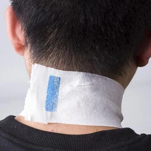 5 шт./компл. белый одноразовый шейный обои рулоны для волос аксессуары для резки салон, Парикмахерская воротник Парикмахерская лента для шеи