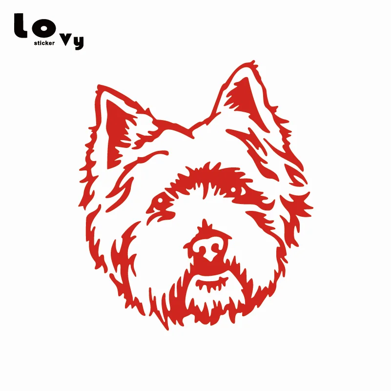 Виниловый стикер для автомобиля West Highland White Terrier Westie Dog с милым мультяшным