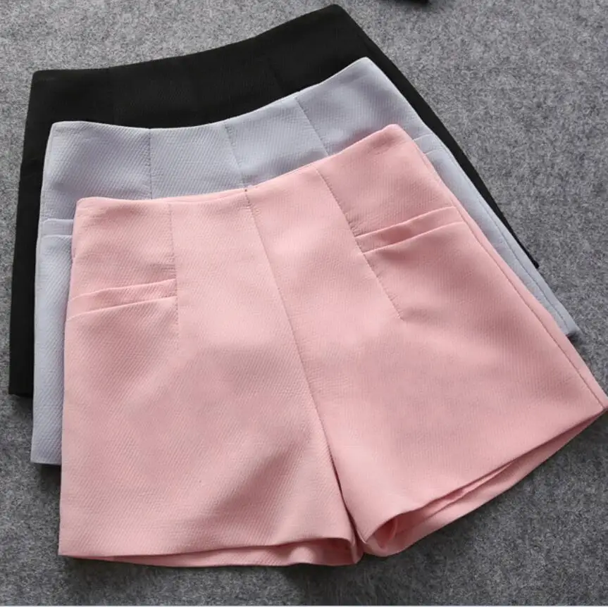 

Summer hot Fashion New Women Shorts Skirts High Waist Casual Suit Shorts Black White Women Short Pants Ladies Shorts large size