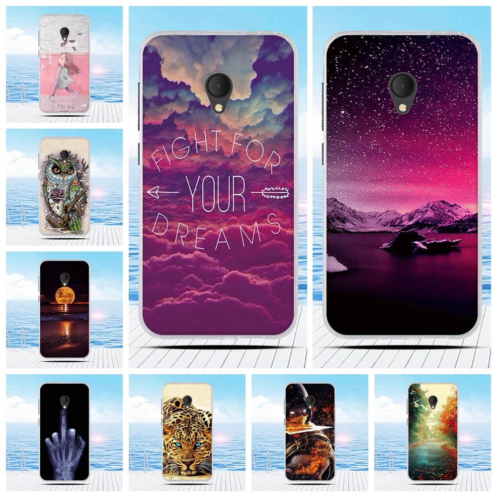 Для Alcatel U5 4G 5044D 5044Y 5 0 &quotчехол с мультипликационным принтом цветок задняя крышка