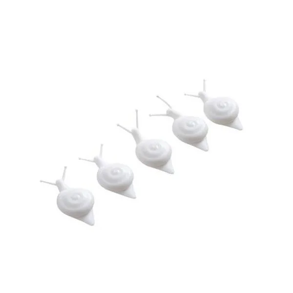 White XZJJA 5 шт./компл. 3D мультяшная Улитка магниты на холодильник Кухня магниты на холодильник бумага для заметок на клейкой основе наклейки для дома украшения - Цвет: White