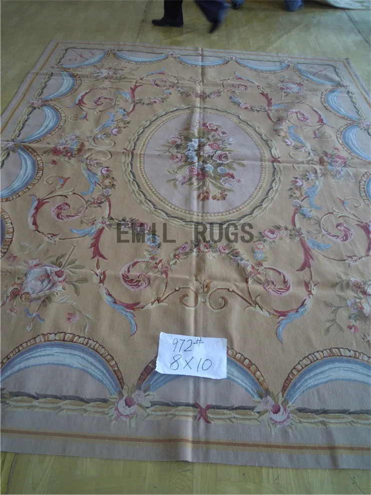 

Handmade Floor Carpet For Bedroom Aubusson Carpet Wool Knitting Carpets Square Rug