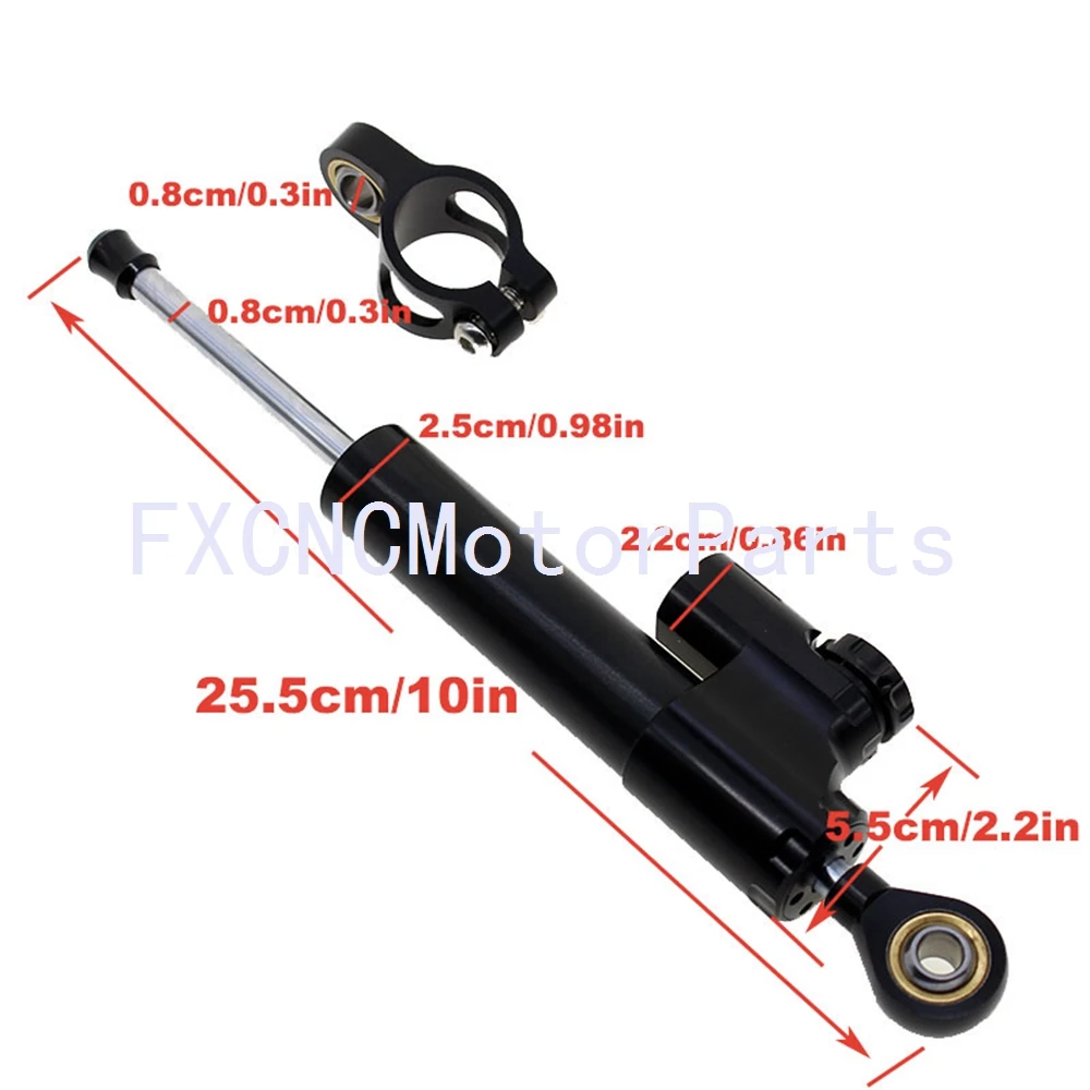 

For Yamaha MT-09 2013-2015 2014 Motorcycle Parts CNC Aluminum Black + Gold Steering Damper Stabilizer + Bracket Kit