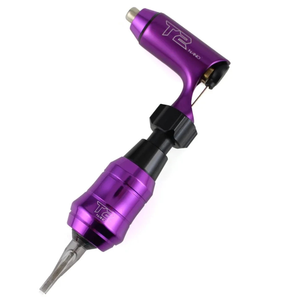 

T2 Nano Rotary Tattoo Machine with Adjustable Tattoo Grip for Lining and Shading
