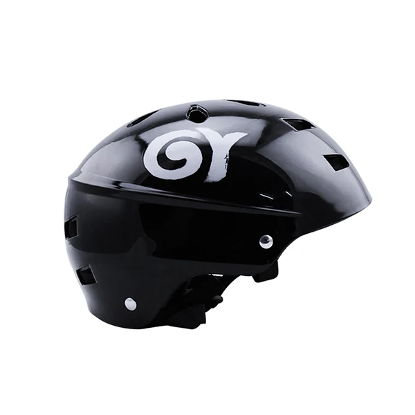 GY Black ABS Bicycle Helmet Skating Helmet In mold Half covered EPS Liner Skate Ski Helmetski