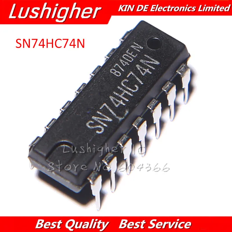 10PCS 74HC74 DIP SN74HC74N DIP14 SN74HC74 New Original IC | Электронные компоненты и принадлежности