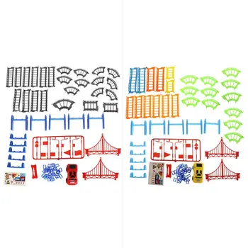 

Kids Toy Rail Track Racing Car Electronic Battery Power Gift for Children
