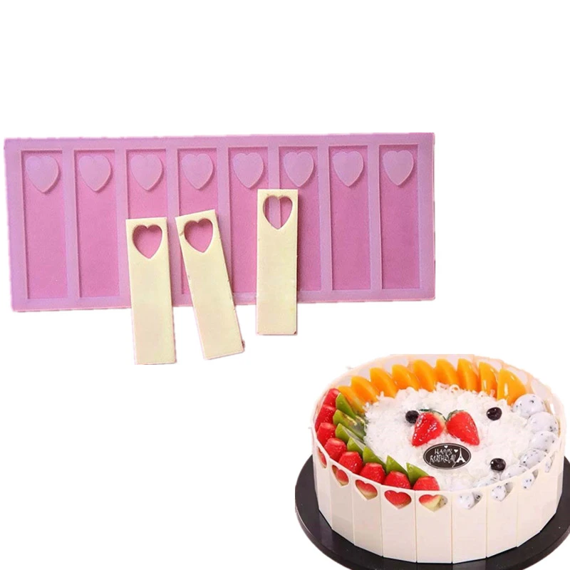 3D силиконовая форма-сердце, инструменты для украшения торта, трафарет для выпечки торта, силиконовая форма для шоколада, инструменты для украшения торта и печенья на день рождения - Цвет: 22