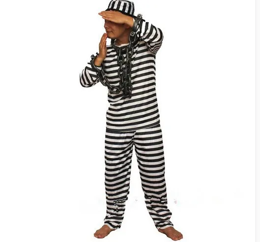 1 шт. новейший высококачественный брендовый костюм заключенного, тюрьма, человек-мститель, взрослый костюм на Хэллоуин, фантазийные костюмы для косплея
