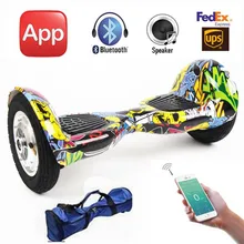 Free Tax 10 inch Big Wheel Hoverboard with Mobile App Bluetooth Two Wheels Electric Skateboard Self Balance Electric Scooters