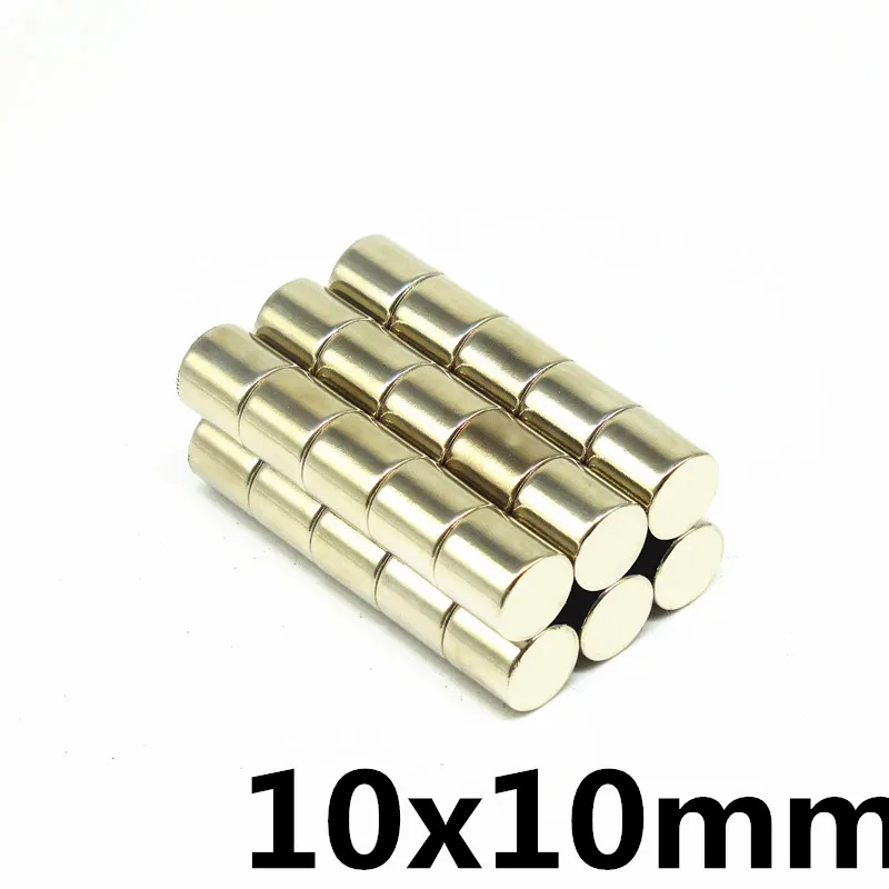 

5pcs Neodymium Disc Magnets 10x10 mm Super Strong Powerful Rare Earth 10mm x 10mm Small Round Magnet