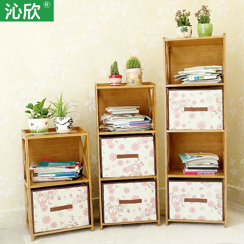 بسيط سميكة الاطفال خزانة خزانة المنزل الخيزران الخشب الإبداعي الكورية مزيج خزانة خزانة صغيرة خاصة