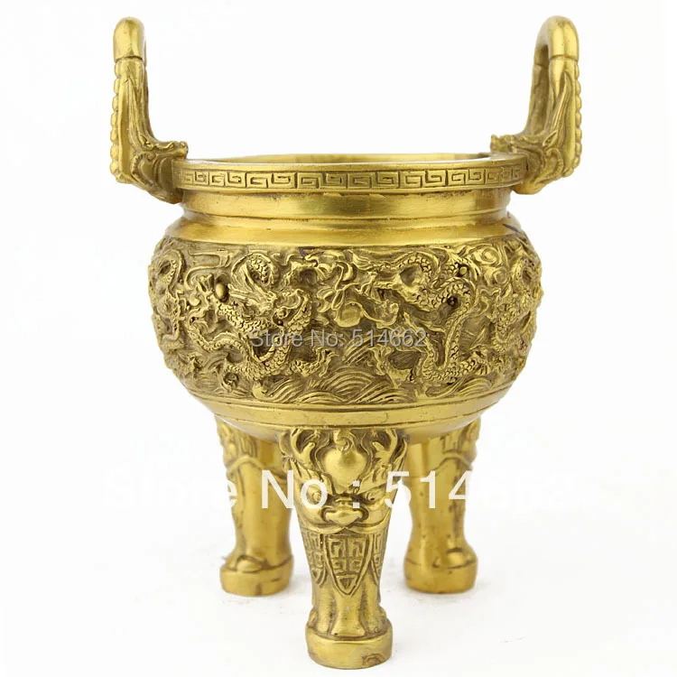 FengShui ANTIQUE CHINESE BRASS JIU LONG DING/CHINESE FENGSHUI DINGdingding ding AliExpress