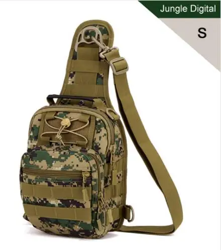 Защита размера плюс, большая, маленькая, тактическая, Армейская, нагрудная сумка, водонепроницаемая, на одно плечо, пакет, солдат, конечная, стелс, несущая - Цвет: Jungle Digital Small